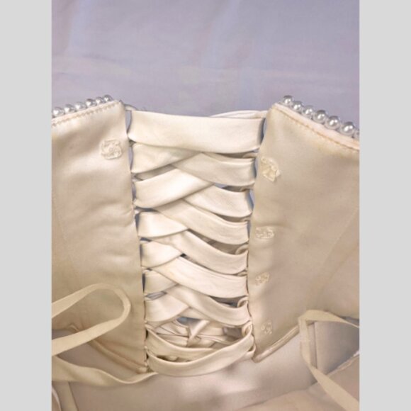 Maggie Soterro Wedding Gown White Size 8 - Picture 8 of 16